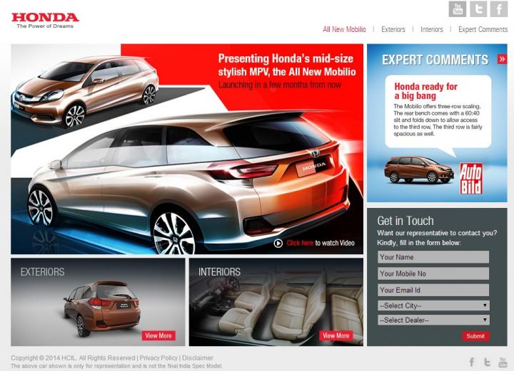 Honda Automobile Website