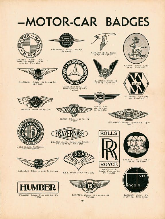 Old American Car Brands Logos