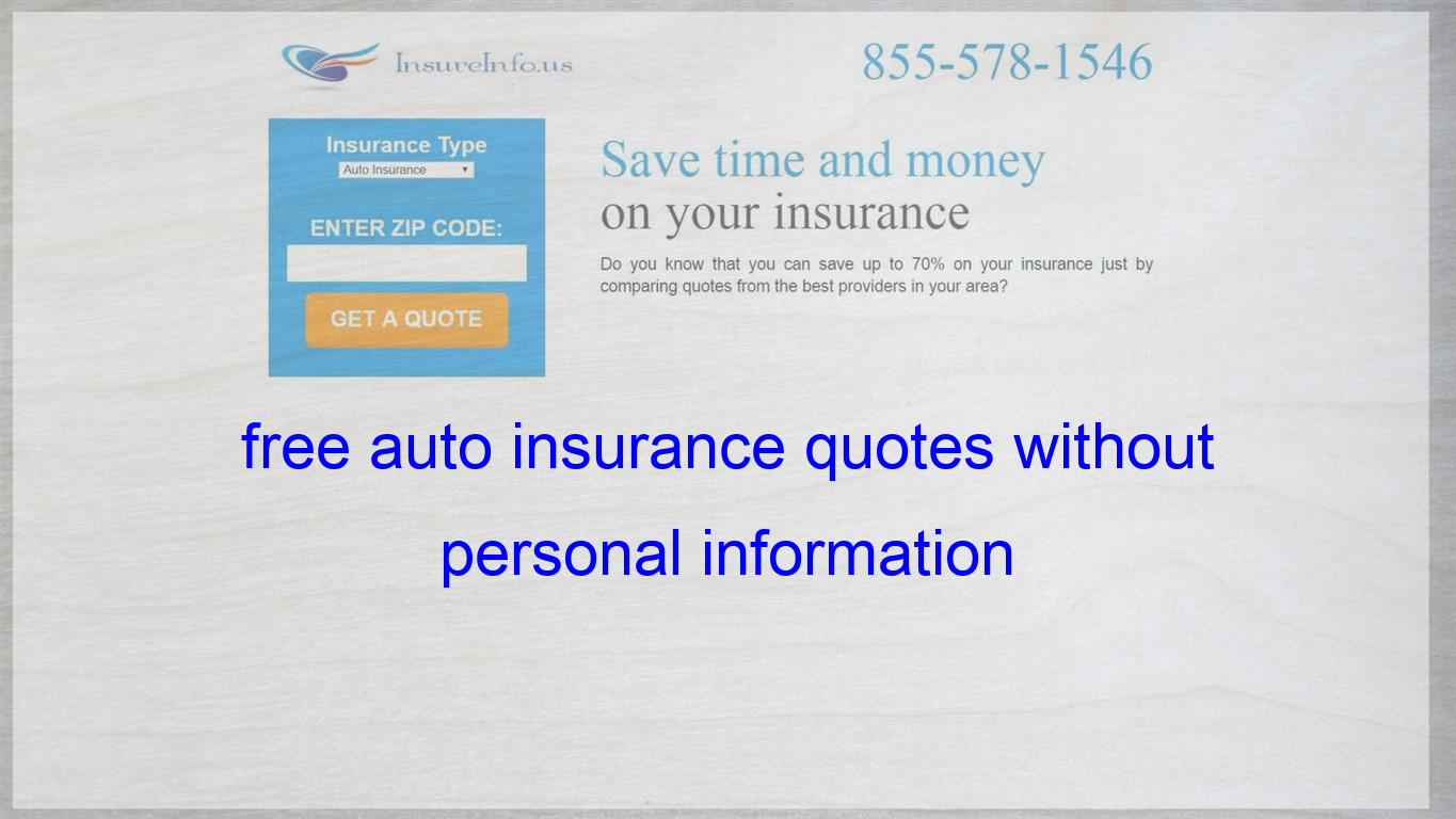 Personal Auto Insurance Quote