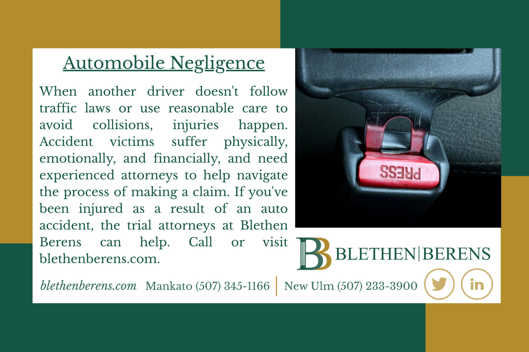 Personal Injury Auto Negligence